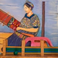 TRAMA Textiles mural in Xela Guatemala